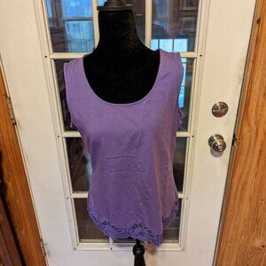 Top Coldwater Creek purple size medium tank top